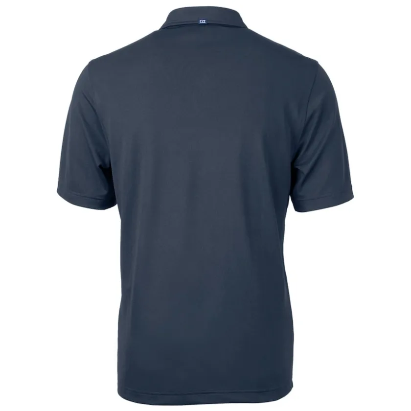 Big & Tall^New York Jets Men's Cutter & Buck Navy Americana Big & Tall DryTec Virtue Eco Pique Recycled Polo