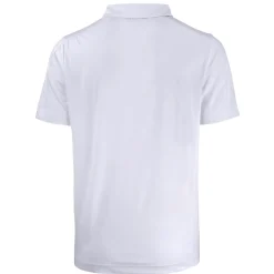 Polos^New York Jets Men's Cutter & Buck White Primary Logo Prospect Eco Textured Stretch Recycled Polo