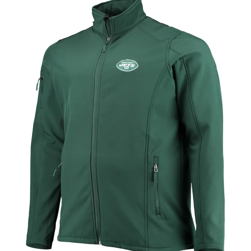 Big & Tall^New York Jets Men's Dunbrooke Green Big & Tall Sonoma Softshell Full-Zip Jacket