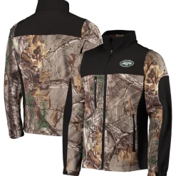 Jackets^New York Jets Men's Dunbrooke Realtree Camo/Black Circle Hunter Softshell Full-Zip Jacket