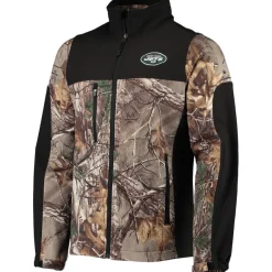 Jackets^New York Jets Men's Dunbrooke Realtree Camo/Black Circle Hunter Softshell Full-Zip Jacket