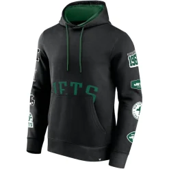 Sweatshirts & Fleece|Men^New York Jets Men's Fanatics Black Wild Winner Pullover Hoodie