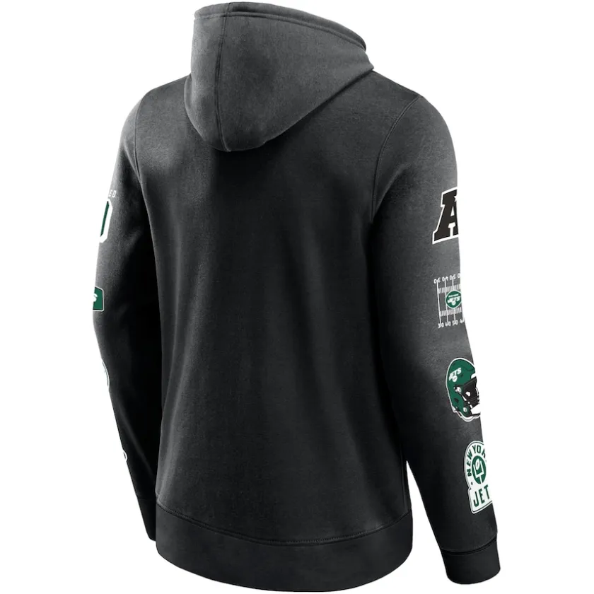 Sweatshirts & Fleece|Men^New York Jets Men's Fanatics Black Wild Winner Pullover Hoodie