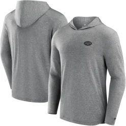 Long Sleeved^New York Jets Men's Fanatics Black Front Office Tech Lightweight Hoodie T-Shirt