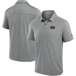 Polos^New York Jets Men's Fanatics Black Front Office Tech Polo Shirt