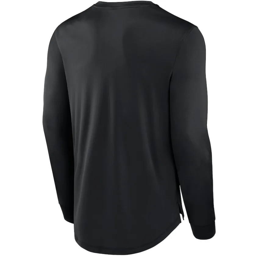 T-Shirts|Men^New York Jets Men's Fanatics Black Blackout Long Sleeve T-Shirt