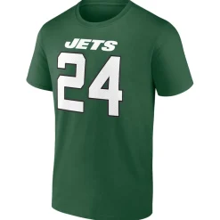 T-Shirts|Men^New York Jets Men's Fanatics Darrelle Revis Green Retired Player Icon Name & Number T-Shirt