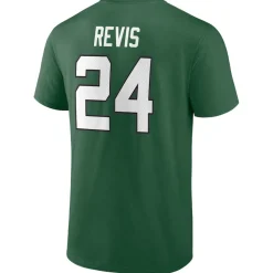 T-Shirts|Men^New York Jets Men's Fanatics Darrelle Revis Green Retired Player Icon Name & Number T-Shirt
