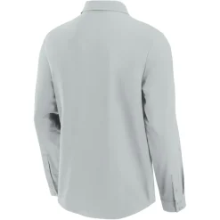 Sweaters & Dress Shirts^New York Jets Men's Fanatics Gray Front Office Long Sleeve Button-Up Shirt