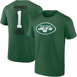 Big & Tall^New York Jets Men's Fanatics Green Green #1 Dad T-Shirt