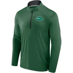 Jackets|Sweatshirts & Fleece^New York Jets Men's Fanatics Green Defender Long Sleeve Quarter-Zip Jacket