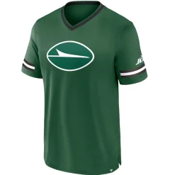 T-Shirts|Men^New York Jets Men's Fanatics Green Stripe Stacking T-Shirt
