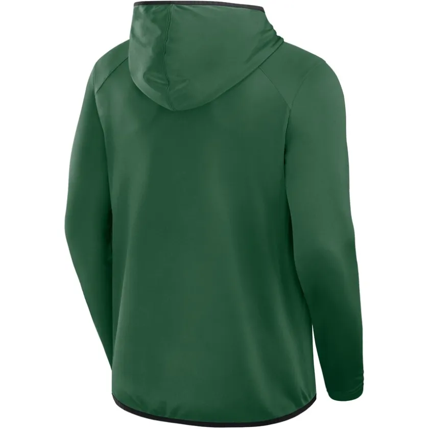 T-Shirts|Men^New York Jets Men's Fanatics Green Transitional Defender Hoodie Long Sleeve T-Shirt