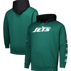 Big & Tall^New York Jets Men's Fanatics Green Big & Tall Patched Out Pullover Hoodie