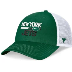 Adjustable^New York Jets Men's Fanatics Green/White Upper Trucker Adjustable Hat