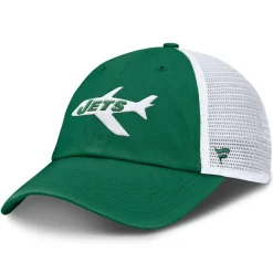 Adjustable^New York Jets Men's Fanatics Kelly Green/White Vintage Trucker Adjustable Hat