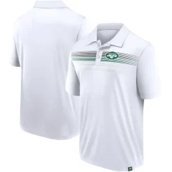 Polos|Short Sleeved^New York Jets Men's Fanatics White Victory For Us Interlock Polo