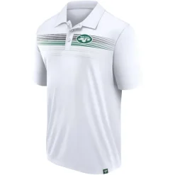 Polos|Short Sleeved^New York Jets Men's Fanatics White Victory For Us Interlock Polo