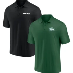 Polos^New York Jets Men's Green/Black Dueling Two-Pack Polo Set