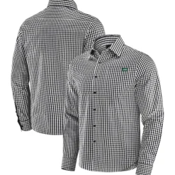 Sweaters & Dress Shirts^New York Jets Men's J. Palmer Black Dual Threat Long Sleeve Button-Up Shirt