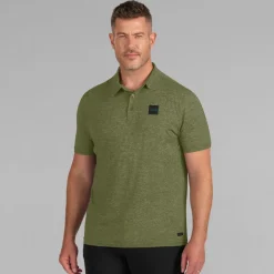 Polos^New York Jets Men's J. Palmer Green Four Down Polo