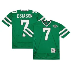 Authentic|Throwback^New York Jets Men's Mitchell & Ness Boomer Esiason Kelly Green 1993 Authentic Retired Player Pocket Jersey