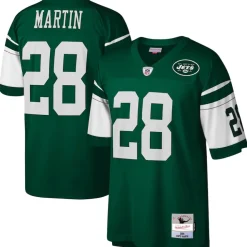 Replica|Throwback^New York Jets Men's Mitchell & Ness Curtis Martin Green Legacy Replica Jersey