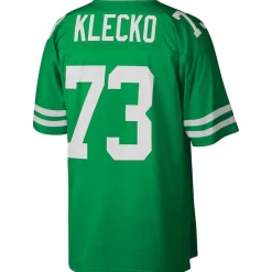 Replica|Throwback^New York Jets Men's Mitchell & Ness Joe Klecko Kelly Green Legacy Replica Jersey