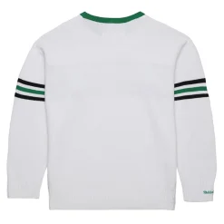 Sweaters & Dress Shirts|Sweatshirts & Fleece^New York Jets Men's Mitchell & Ness White Throwback 1984 Pullover Sweater