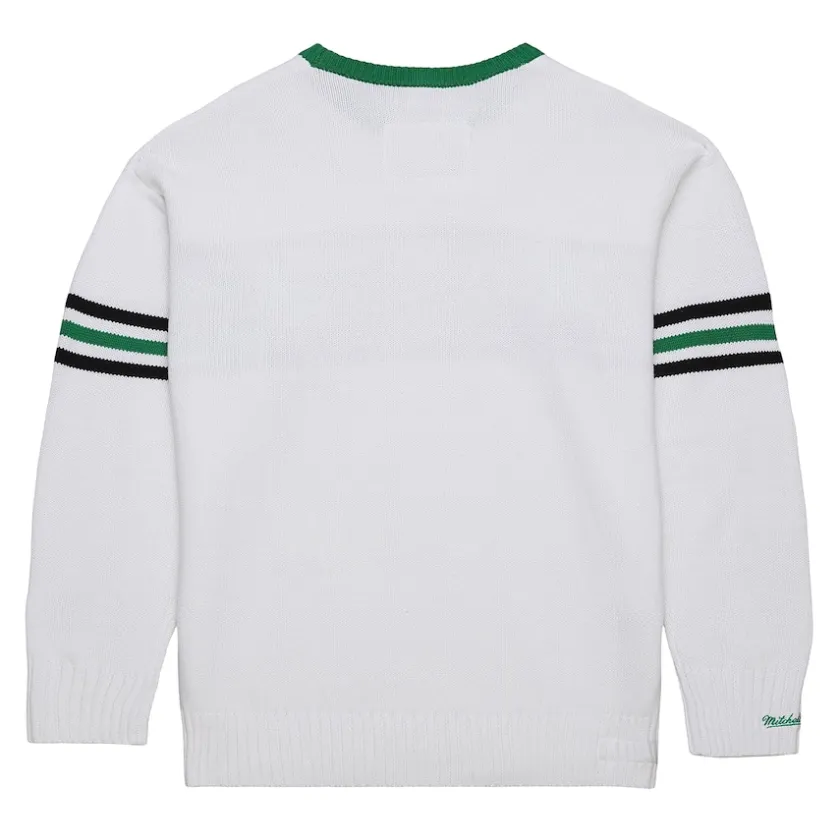 Sweaters & Dress Shirts|Sweatshirts & Fleece^New York Jets Men's Mitchell & Ness White Throwback 1984 Pullover Sweater