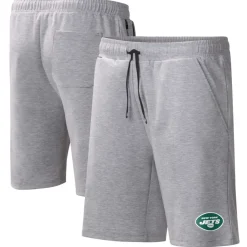 Shorts & Pants^New York Jets Men's MSX By Michael Strahan Heather Gray Trainer Shorts