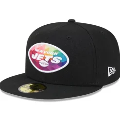 Fitted^New York Jets Men's New Era Black 2023 NFL Crucial Catch 59FIFTY Fitted Hat