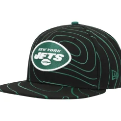 Fitted^New York Jets Men's New Era Black Geo 59FIFTY Fitted Hat
