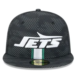 Hats|Men^New York Jets Men's New Era Black 2024 Sideline 59FIFTY Fitted Hat