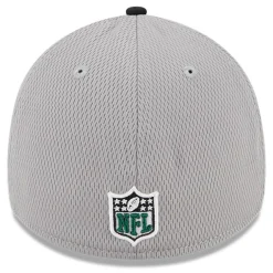 Flex^New York Jets Men's New Era Gray/Black 2023 Sideline 39THIRTY Flex Hat