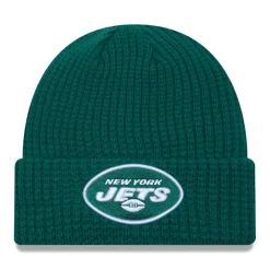 Knit^New York Jets Men's New Era Green Prime Cuffed Knit Hat