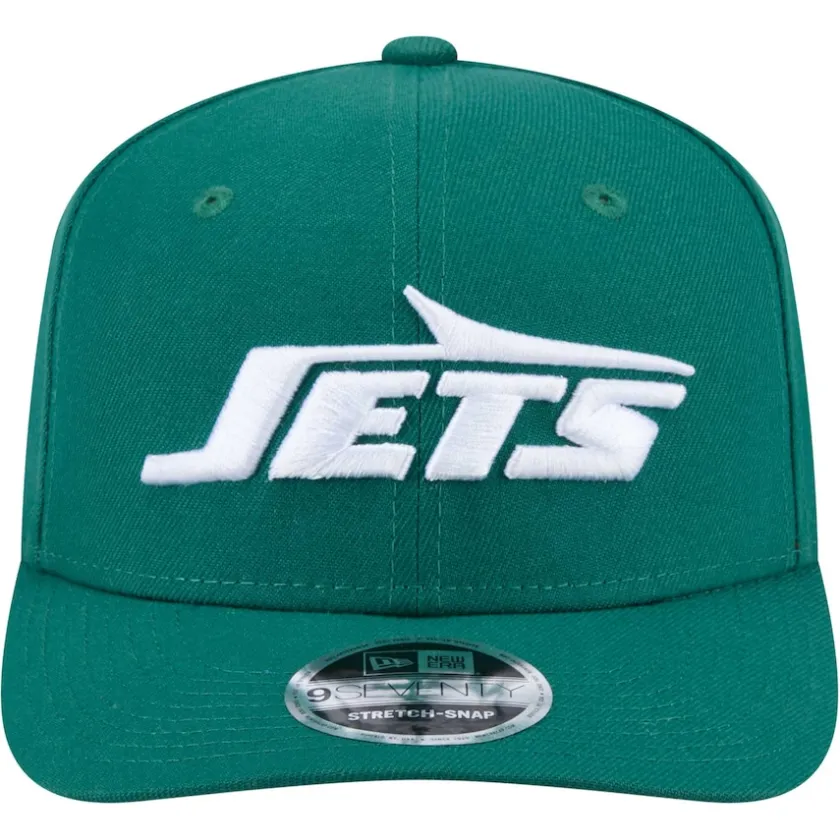 Adjustable^New York Jets Men's New Era Green 9SEVENTY Stretch-Snap Hat