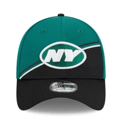 Flex^New York Jets Men's New Era Green/Black 2023 Sideline 39THIRTY Flex Hat