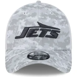 Hats|Men^New York Jets Men's New Era White 2024 Salute To Service Digital Camo 39THIRTY Flex Hat