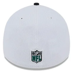 Flex^New York Jets Men's New Era White/Black 2023 Sideline 39THIRTY Flex Hat