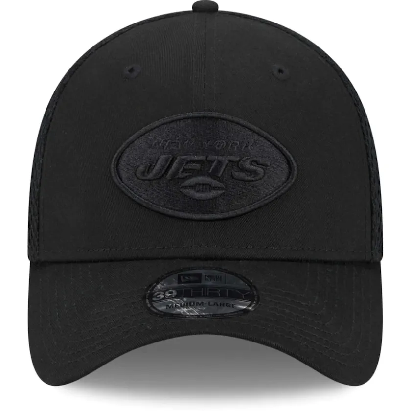 Hats|Men^New York Jets Men's New Era Black Main Neo 39THIRTY Flex Hat
