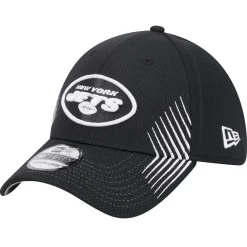 Flex^New York Jets Men's New Era Black Active 39THIRTY Flex Hat