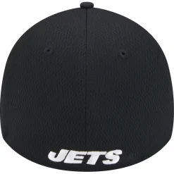 Flex^New York Jets Men's New Era Black Active 39THIRTY Flex Hat