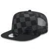 Snapback^New York Jets Men's New Era Black Check Mate 9FIFTY Trucker Snapback Hat