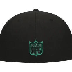 Fitted^New York Jets Men's New Era Black Checkered Undervisor 59FIFTY Fitted Hat