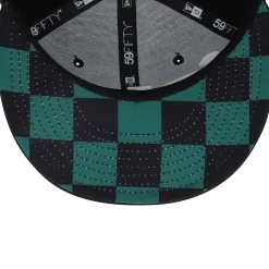 Fitted^New York Jets Men's New Era Black Checkered Undervisor 59FIFTY Fitted Hat