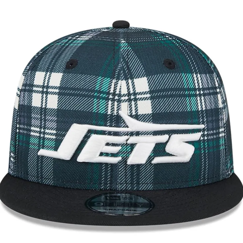 Snapback^New York Jets Men's New Era Black 2024 Sideline Statement 9FIFTY Snapback Hat