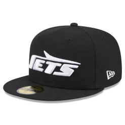 Fitted^New York Jets Men's New Era Black Omaha 59FIFTY Fitted Hat