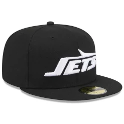 Fitted^New York Jets Men's New Era Black Omaha 59FIFTY Fitted Hat