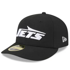 Fitted^New York Jets Men's New Era Black Omaha Low Profile 59FIFTY Fitted Hat